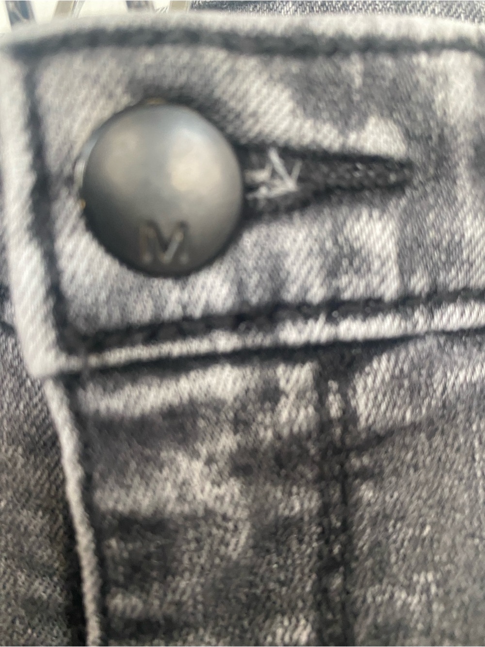 Mossimo charcoal wash distressed denim high rise jeggings Sz 6/28 - Picture 6 of 15